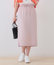 【シワになりにくい】コットンライクストレートスカート