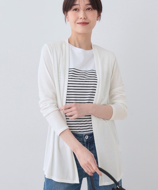 【洗える】着流しジャージカーディガン