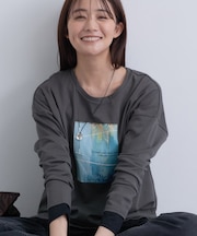 【接触冷感／UVケア】プリントフォトロングTシャツ