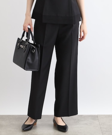 【洗える/SETUP可能/ストレッチ素材】ストレートパンツ