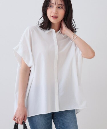 【SETUP可能／涼しい】コットンオーバーシャツ