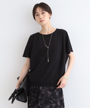 【洗える】デザインフォルムトップス