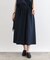 【洗える／SETUP可能／ワッシャー素材】タックデザインスカート