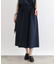 【洗える／SETUP可能／ワッシャー素材】タックデザインスカート