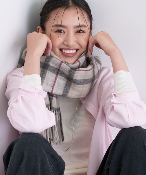 ウォッシャブルウールストール