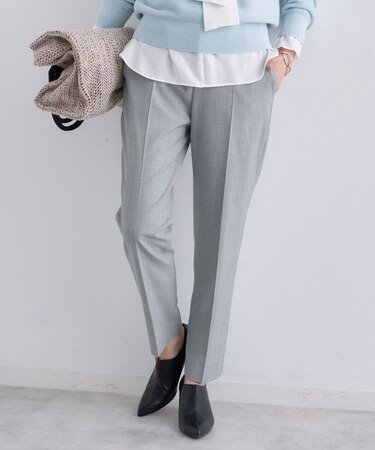 【褒められパンツ/ウール混】スティックパンツ