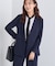 【日本製／通勤スーツ】プレシャスドビー ノーカラージャケット