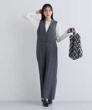 【トレンド／スタイルアップ】ストレッチコンビネゾン