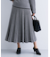 【洗える／SETUP可能】ジャカードニット プリーツスカート