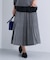 【洗える／SETUP可能】ジャカードニット プリーツスカート