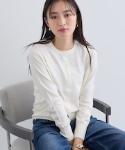 【洗える】ハイゲージニットカーディガン