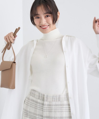 【洗える／毛玉になりにくい】エクストラファインウール リブタートルニット