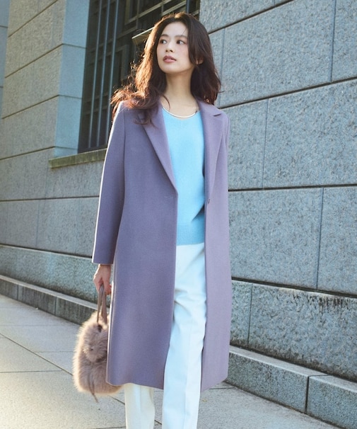 【名品コート／日本製】ウール100％チェスターコート