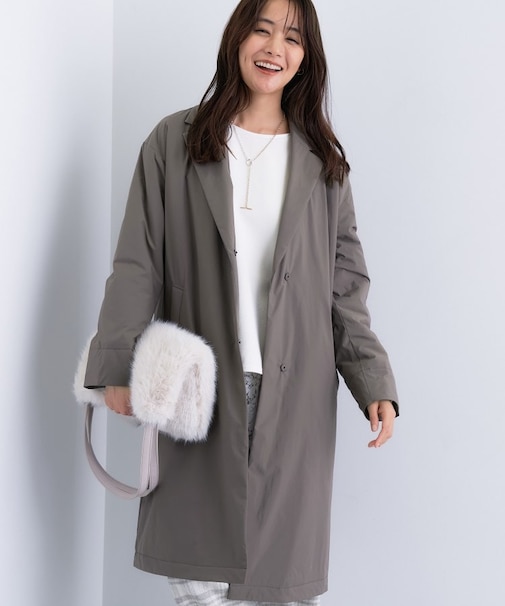 【超軽量／蓄熱】ライトパフチェスターコート