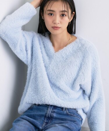 【洗える】エアリーシャギートップス