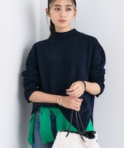 【冬ニット人気NO.1!/カシミヤ混】ミドルゲージハイネックニット