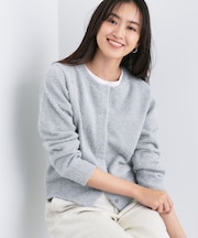 【洗える】ラメニットカーディガン