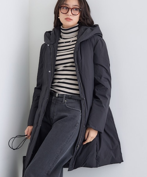 【撥水／洗える】ステッチレス ロングダウンコート