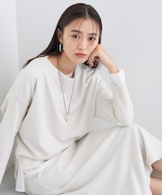 【SETUP可能/洗える/UVケア】ライトジャージ ボトルネックトップス