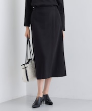 【SETUP可能/洗える/UVケア】ライトジャージ セミフレアスカート