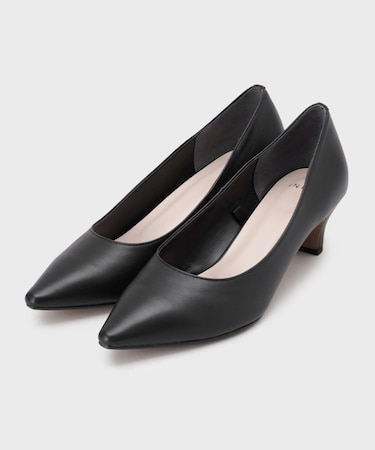 【ラム革／美脚／通勤】レザーパンプス