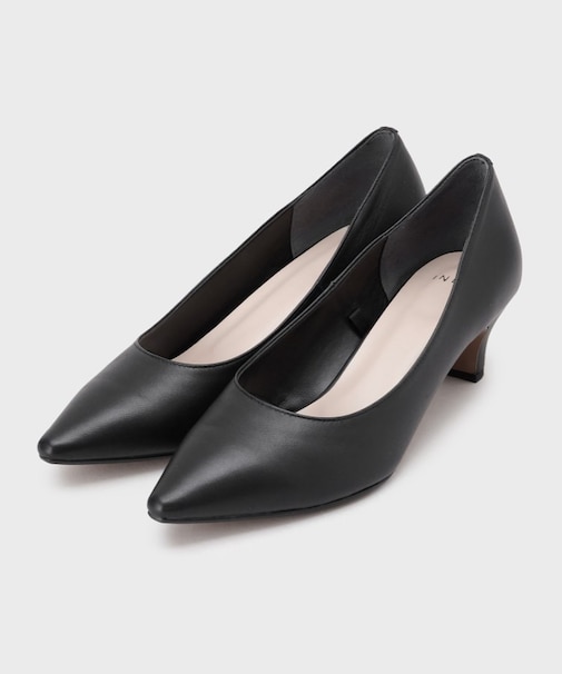 【ラム革／美脚／通勤】レザーパンプス