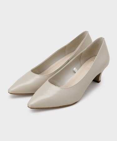 【ラム革／美脚／通勤】レザーパンプス