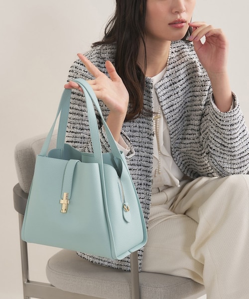 インディヴィ（INDIVI）/【合皮／ミドルサイズ】春カラーフォルムバッグ 合皮／ミドルサイズ】春カラーフォルムバッグ｜インディヴィの通販