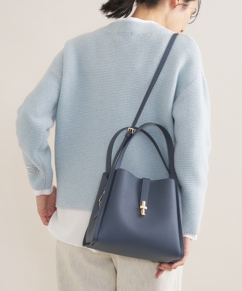 合皮／ミドルサイズ】春カラーフォルムバッグ｜インディヴィの通販