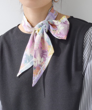 【2柄展開】柄デザインスカーフ