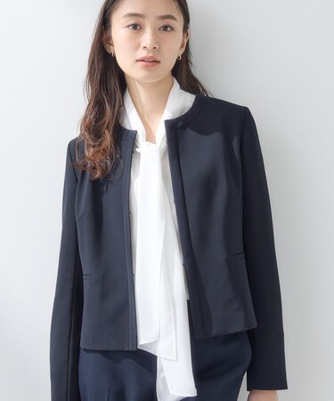 【上品光沢/セレモニー/SETUP可能】切り替えデザインジャケット