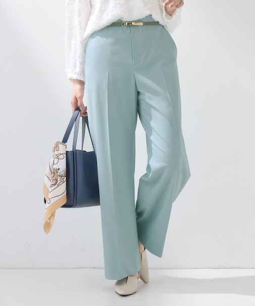 【新作褒められパンツ】快温ワイドパンツ