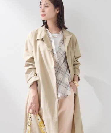 【撥水／軽量】ミニマル スタンドカラーコート