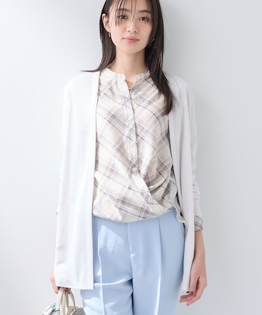 【UVケア】着流しミドル丈カーディガンジャージ