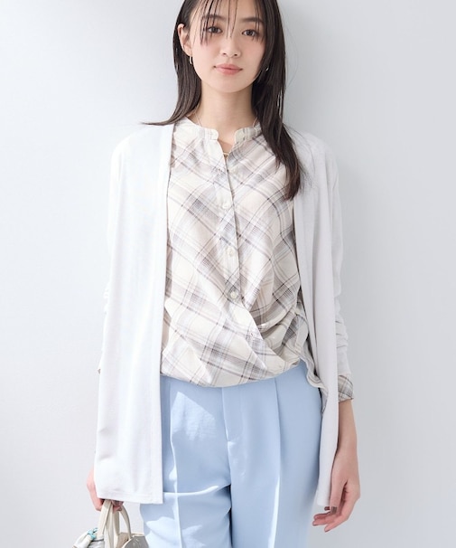 【UVケア】着流しミドル丈カーディガンジャージ