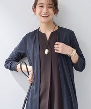 【UVケア】着流しミドル丈カーディガンジャージ