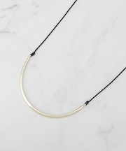 【長さ調整自由】メタルカーブバーネックレス