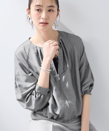 【洗える／大人シアー】エアリー バルーンブルゾン