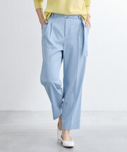 【洗える／UVケア／SETUP可能】デニムライクテーパードパンツ