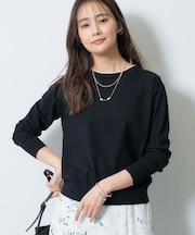 【洗える/アンサンブル可能】ドルマンスリーブニット