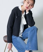 【軽量／セレモニー】ブークレジャケット ニットカーディガン