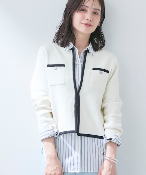 【軽量／セレモニー】ブークレジャケット ニットカーディガン