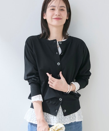 【洗える／前後2WAY／アンサンブル可能】ドルマンスリーブカーディガン