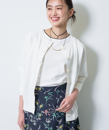 【洗える／前後2WAY／アンサンブル可能】ドルマンスリーブカーディガン