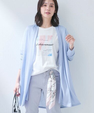 【洗える／アンサンブル可能】シアースストライプカーディガン