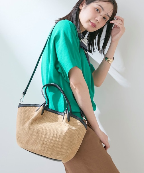 【2WAY】ペーパーミドルバッグ