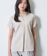 【洗える／SETUP可能】スキッパーブラウス