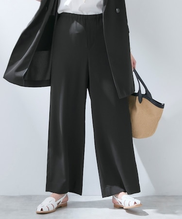 【さらに軽く軽快！／着る日傘】イージーワイドパンツ