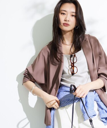 【さらに軽く軽快！／着る日傘】ドルマンダブルジャケット