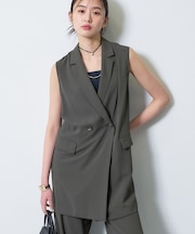 【さらに軽く軽快！／着る日傘】颯爽ジレジャケット